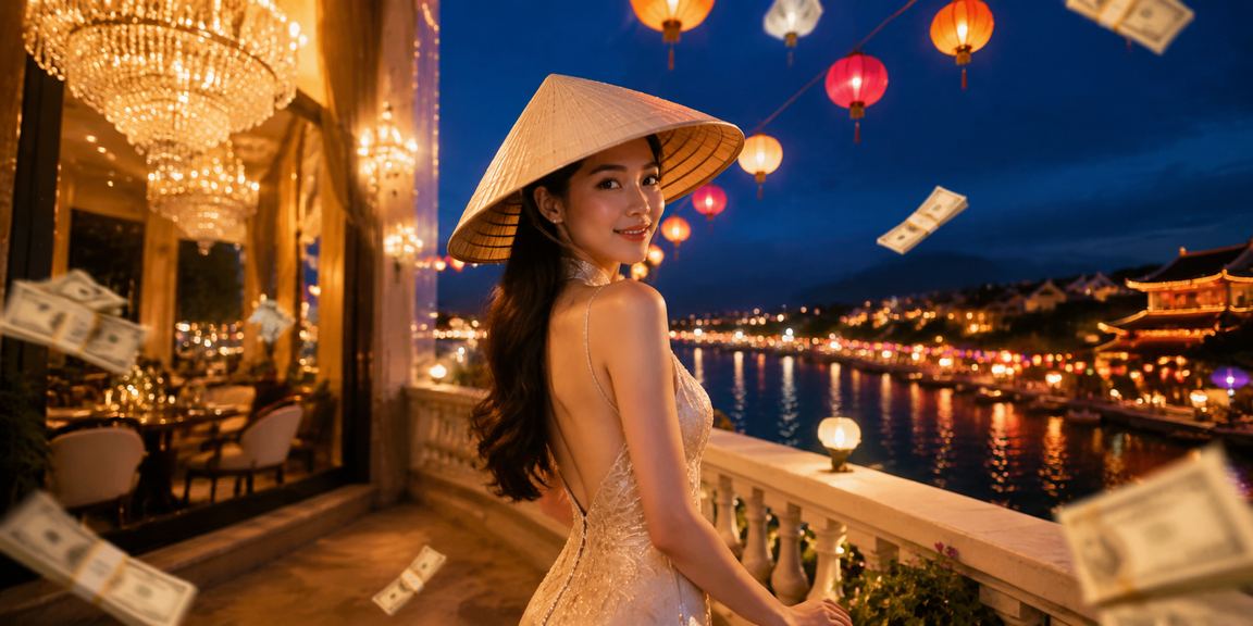 Người dùng tại Huế xem dữ liệu thống kê cá cược thể thao trong khung cảnh yên tĩnh buổi chiều